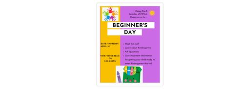  Beginner's day flyer